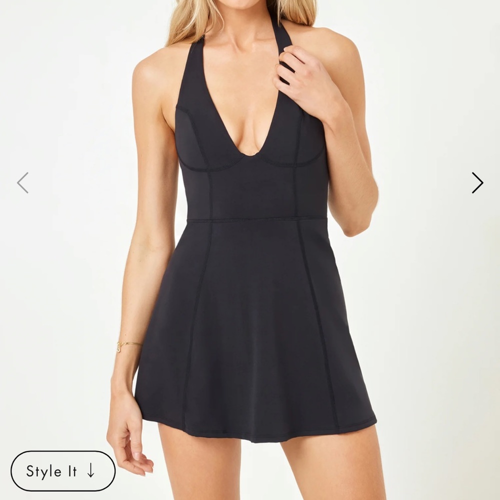 L Space Black Halter Dress